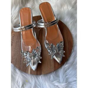 Butterfly Christal heels size 35 used size 4.5 women’s